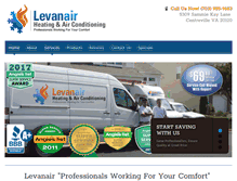 Tablet Screenshot of levanair.com